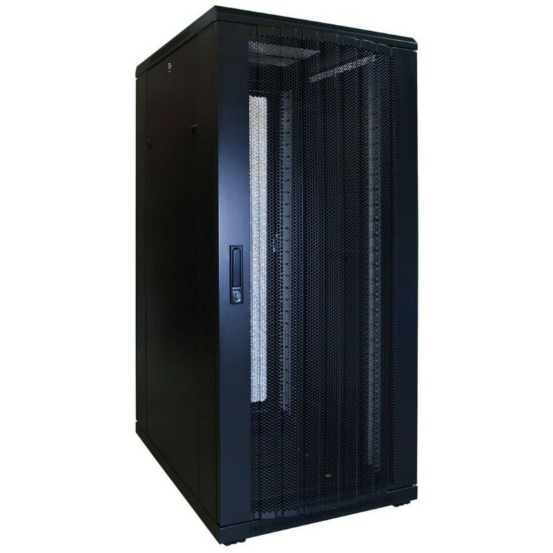 27U serverskåp med perforerad dörr 600x800x1400mm (BxDxH)