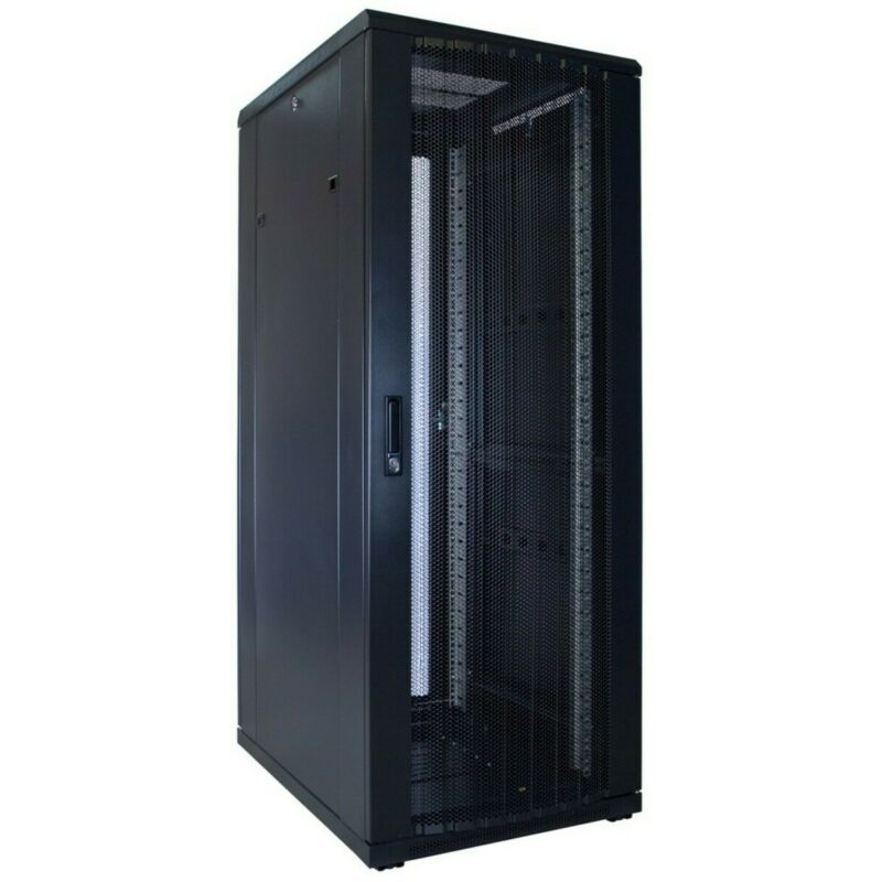 32U serverskåp med perforerad dörr 600x800x1600mm (BxDxH)