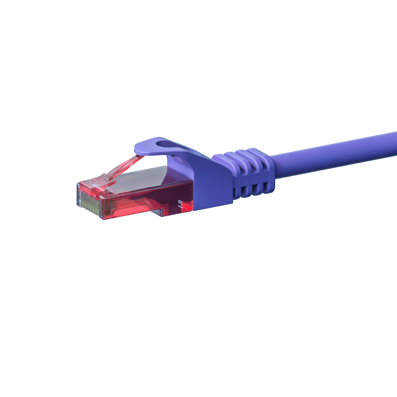 UTP CAT6 patchkabel 5m lila - 100% koppar