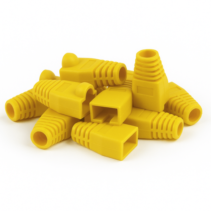 DANICOM RJ45 Kabelgenomföring Gul - 10 st