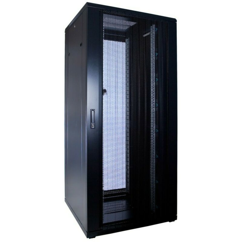 37U serverskåp med perforerad dörr 800x800x1800mm (BxDxH)
