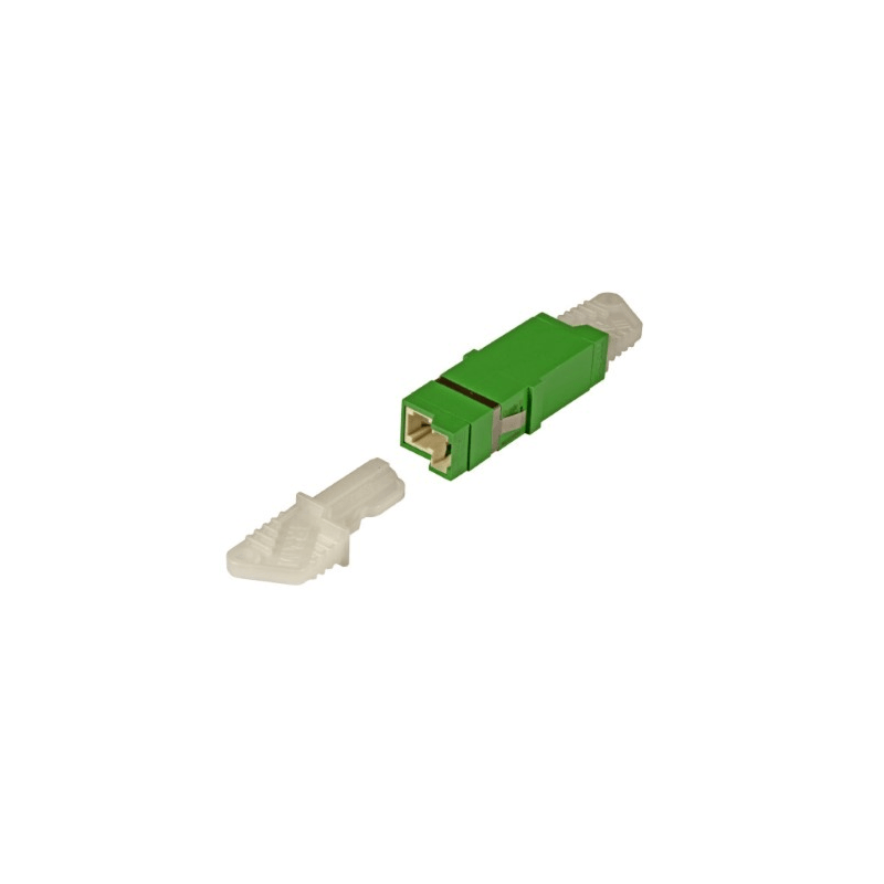 Singlemode keystone-koppling E2000-E2000 simplex grön