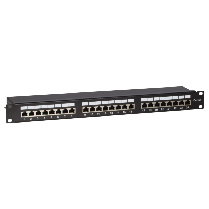 CAT5e FTP patchpanel - 24 portar