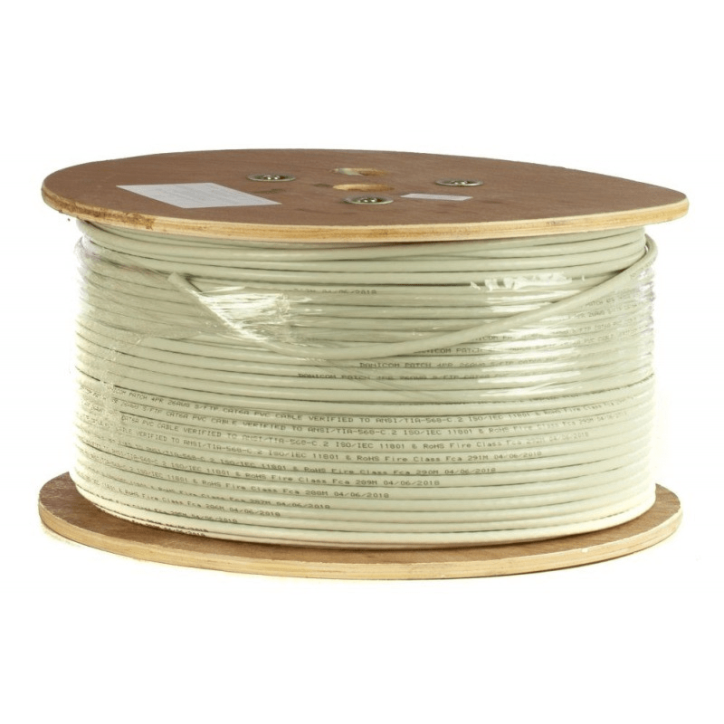 DANICOM CAT6A SFTP 305m kabel på rulle, styv - LSZH (B2ca)