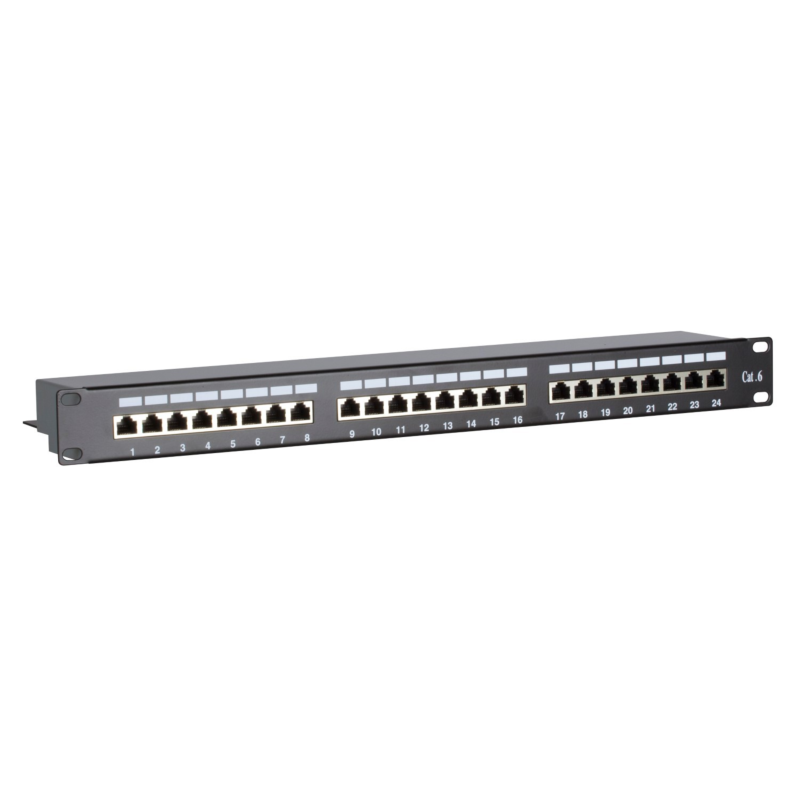 CAT6 FTP patchpanel - 24 portar