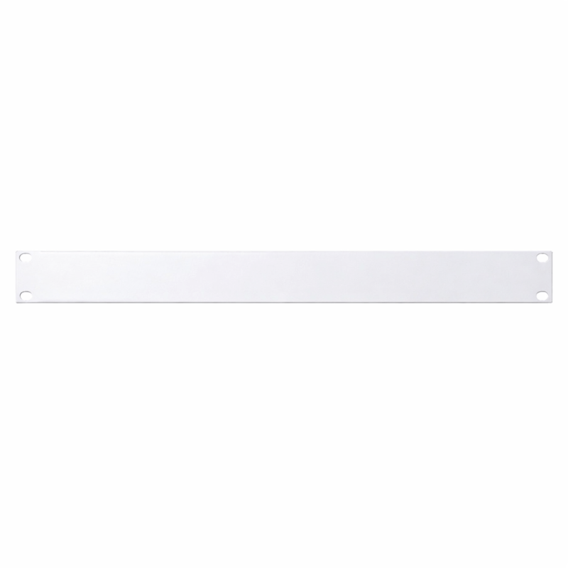 19 tums täckpanel 1U - vit