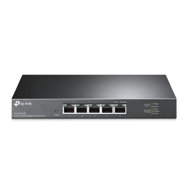 TP-Link 5-Port SG105 Multi-Gigabit ohanterad switch