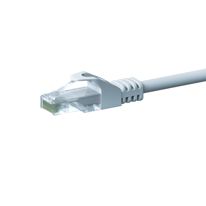 UTP CAT5e patchkabel 50m vit - 100% koppar