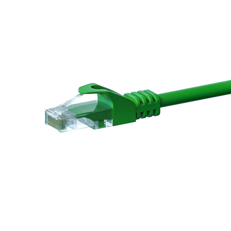 UTP CAT5e patchkabel 0,50m grön - 100% koppar
