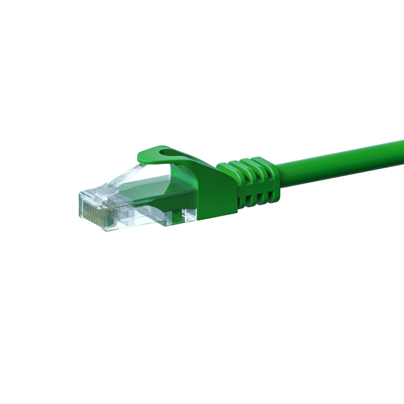 UTP CAT5e patchkabel 1m grön - 100% koppar