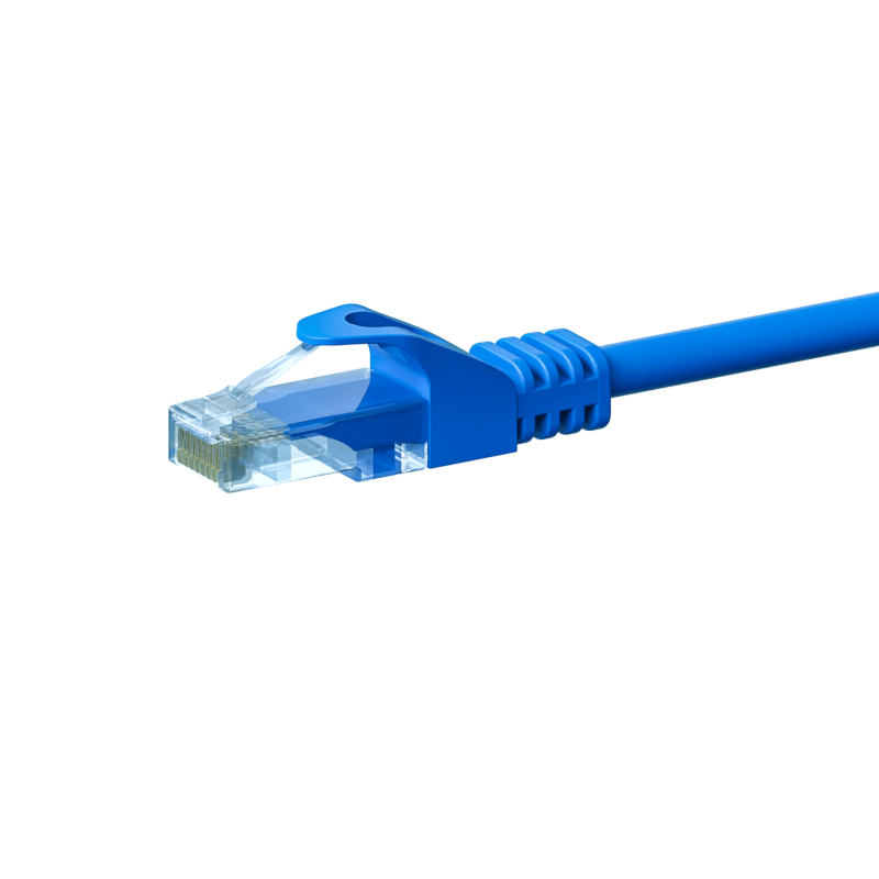UTP CAT5e patchkabel 3m blå - 100% koppar