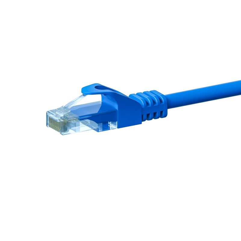 UTP CAT5e patchkabel 30m blå - 100% koppar