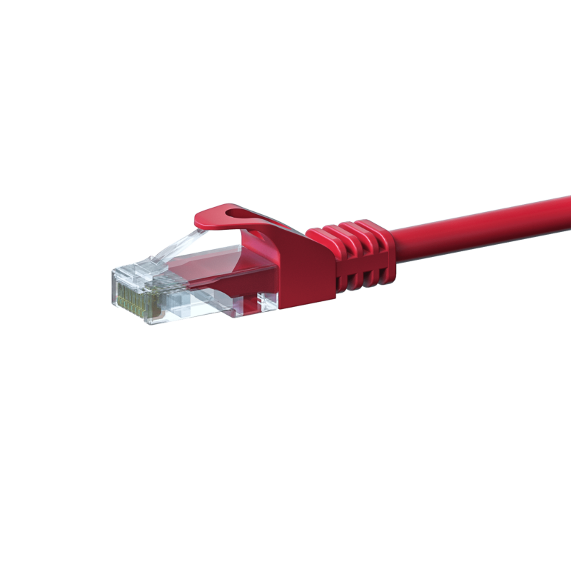 UTP CAT5e patchkabel 1,50m röd - 100% koppar