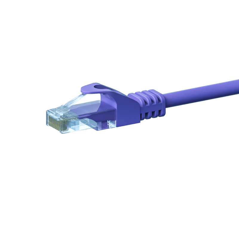 UTP CAT5e patchkabel 30m lila - 100% koppar