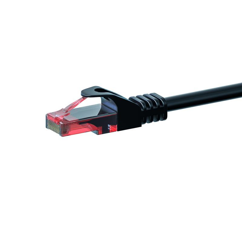 UTP CAT6 patchkabel 30m svart - 100% koppar