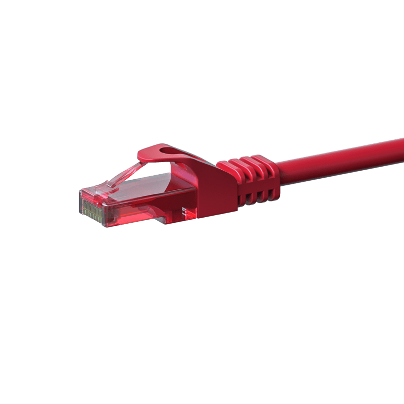 UTP CAT6 patchkabel 15m röd - 100% koppar