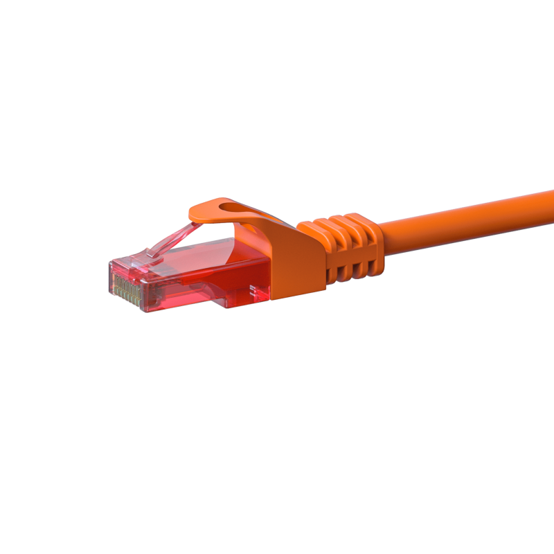 UTP CAT6 patchkabel 1m orange - 100% koppar