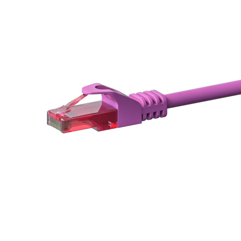 UTP CAT6 patchkabel 1,50m rosa - 100% koppar