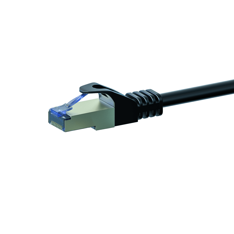 CAT6a S/FTP (PIMF) patchkabel 15m svart