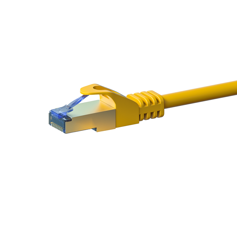 CAT6a S/FTP (PIMF) patchkabel 10m gul