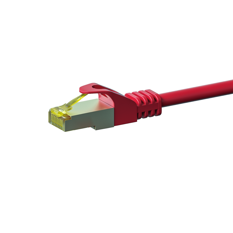 Cat7 S/FTP (PIMF) patchkabel 0,50 m röd