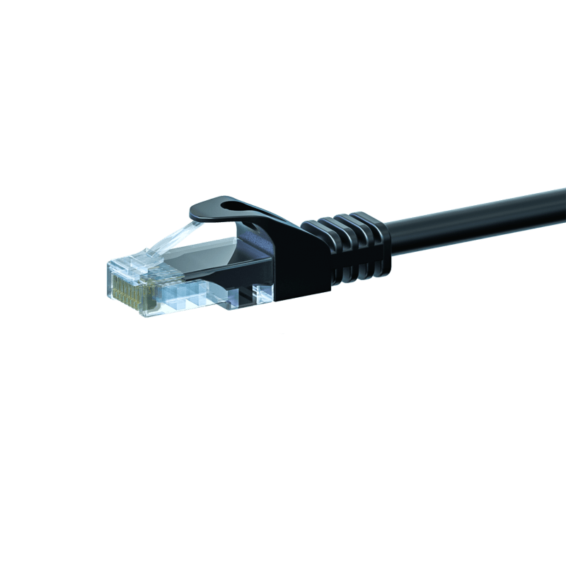 CAT5e UTP patchkabel 1m svart - CCA