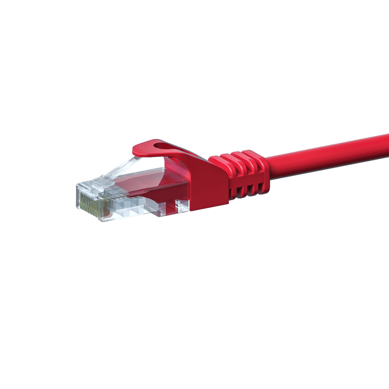 CAT5e UTP patchkabel 3m röd - CCA
