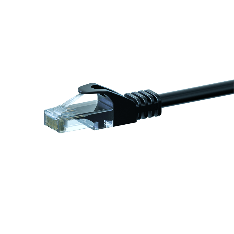 CAT6 UTP patchkabel 1m svart - CCA