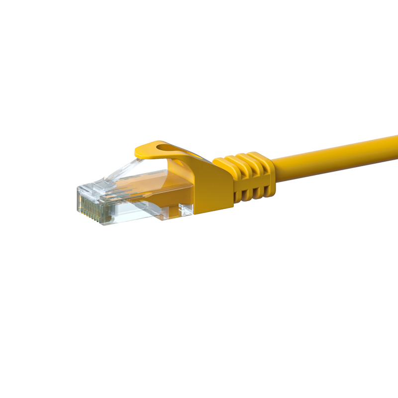 CAT6 UTP patchkabel 0,50m gul - CCA