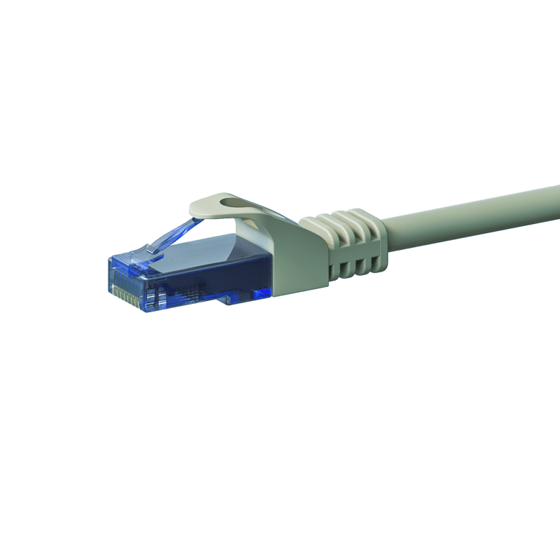 UTP CAT6a patchkabel 1,50m grå - 100% koppar