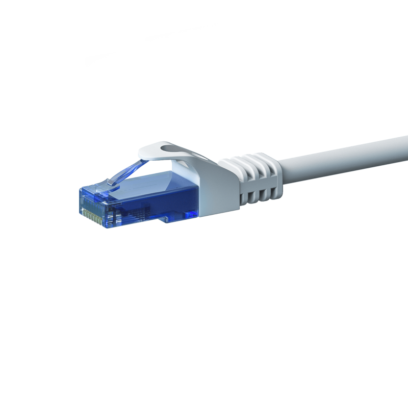 UTP CAT6a patchkabel 0,15m vit - 100% koppar