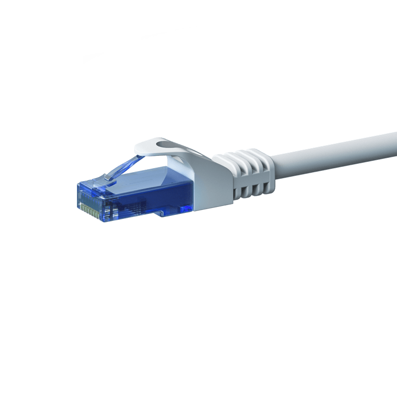 UTP CAT6a patchkabel 15m vit - 100% koppar