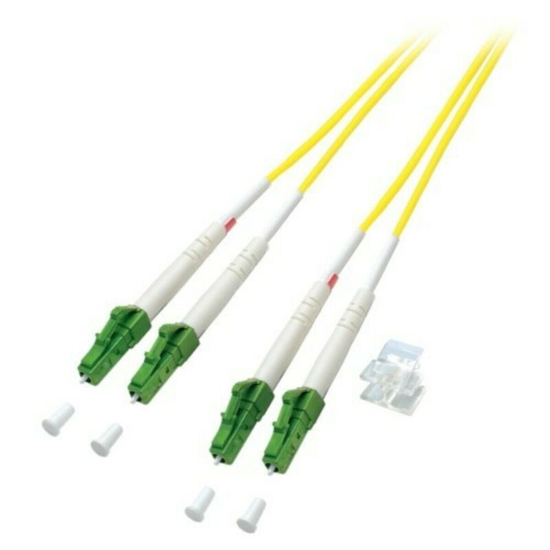 OS2 duplex fiberoptisk kabel LC/APC-LC/APC 5m