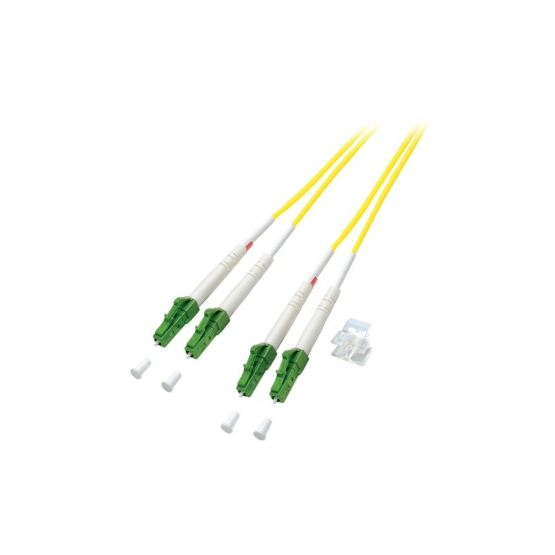 OS2 duplex fiberoptisk kabel LC/APC-LC/APC 20m