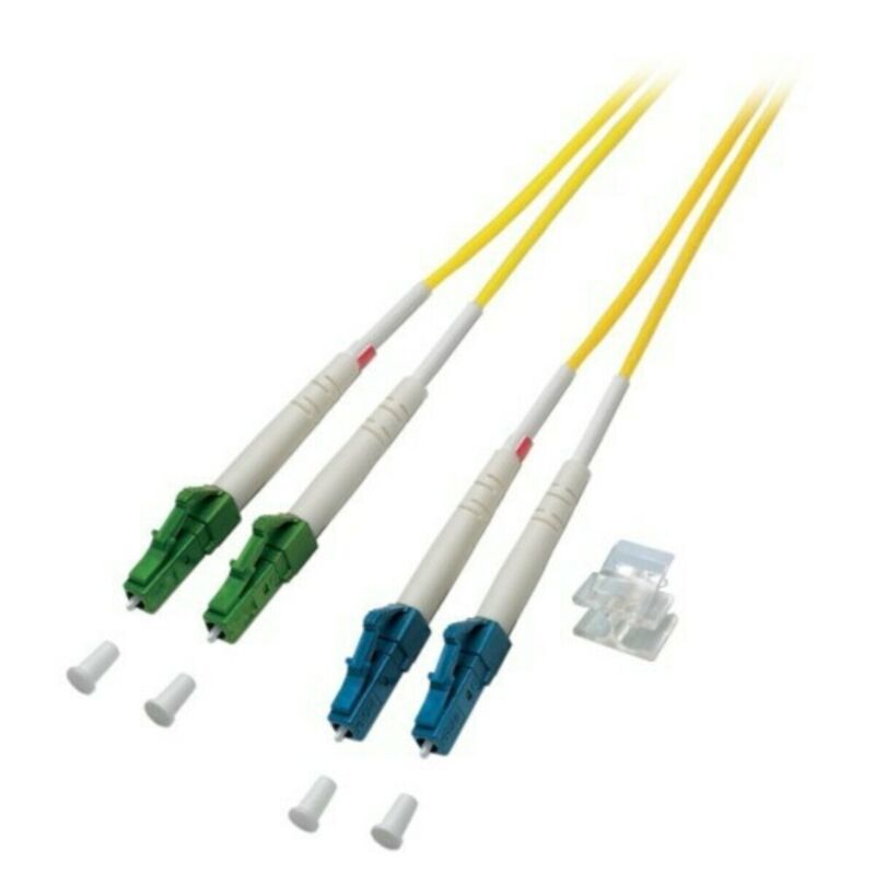 OS2 duplex fiberoptisk kabel LC/APC-LC 3m
