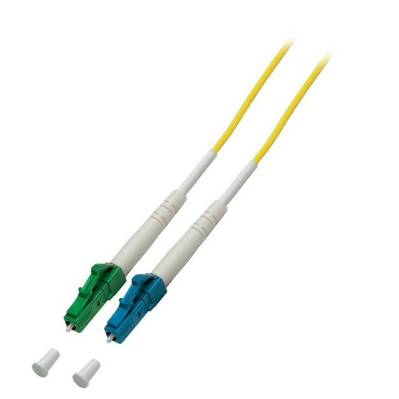 OS2 simplex fiberoptisk kabel LC/APC-LC 1m
