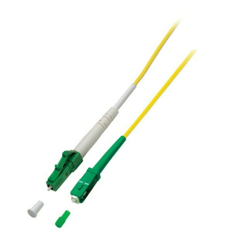 OS2 simplex fiberoptisk kabel LC/APC-SC/APC 1m