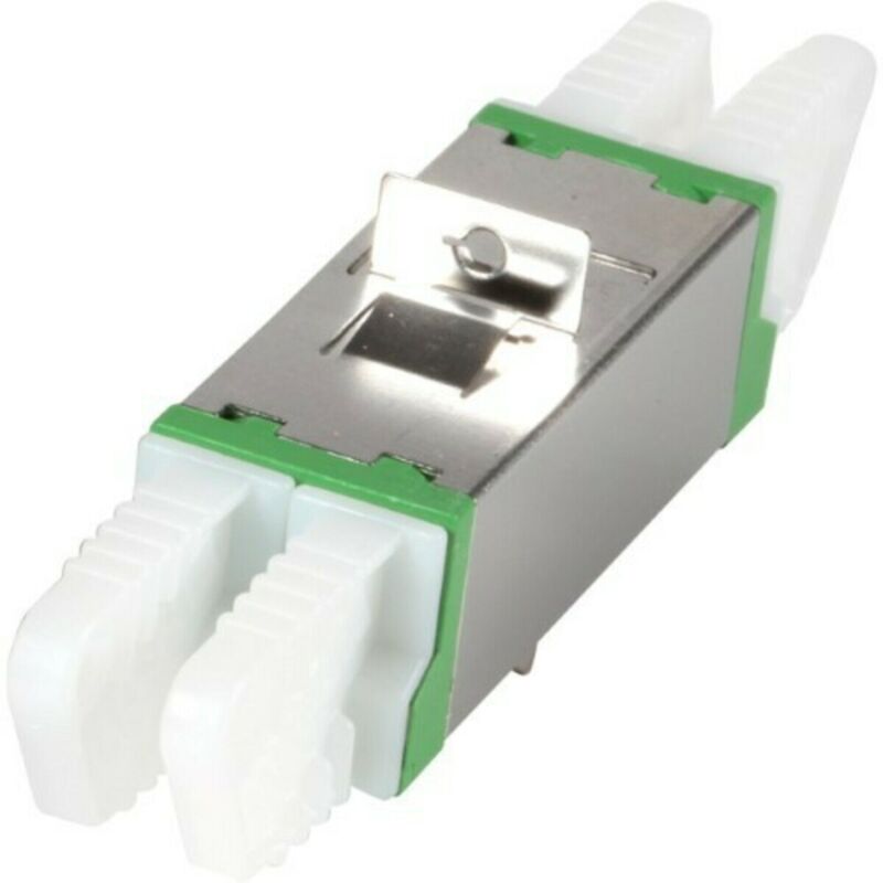 Single-mode koppling E2000-E2000 duplex grön