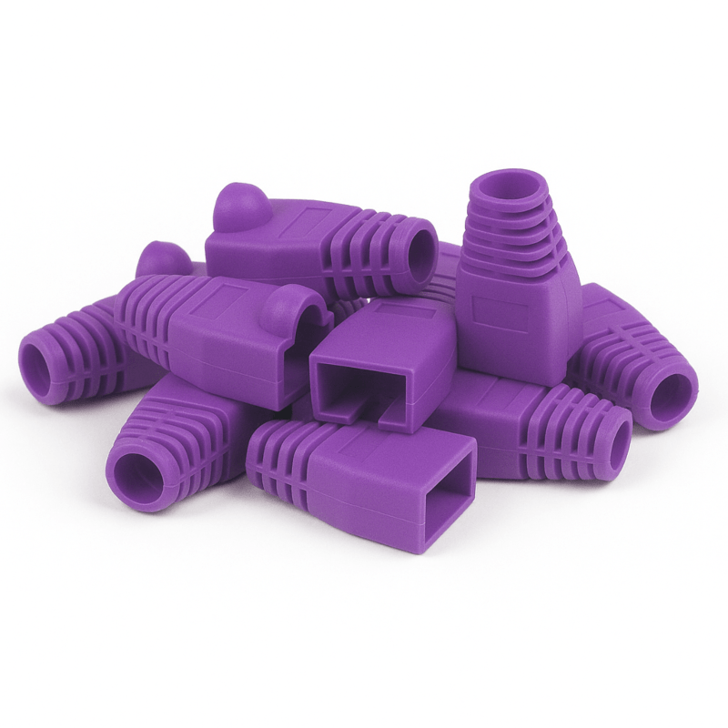 DANICOM RJ45 Kabelgenomföring Lila - 10 st