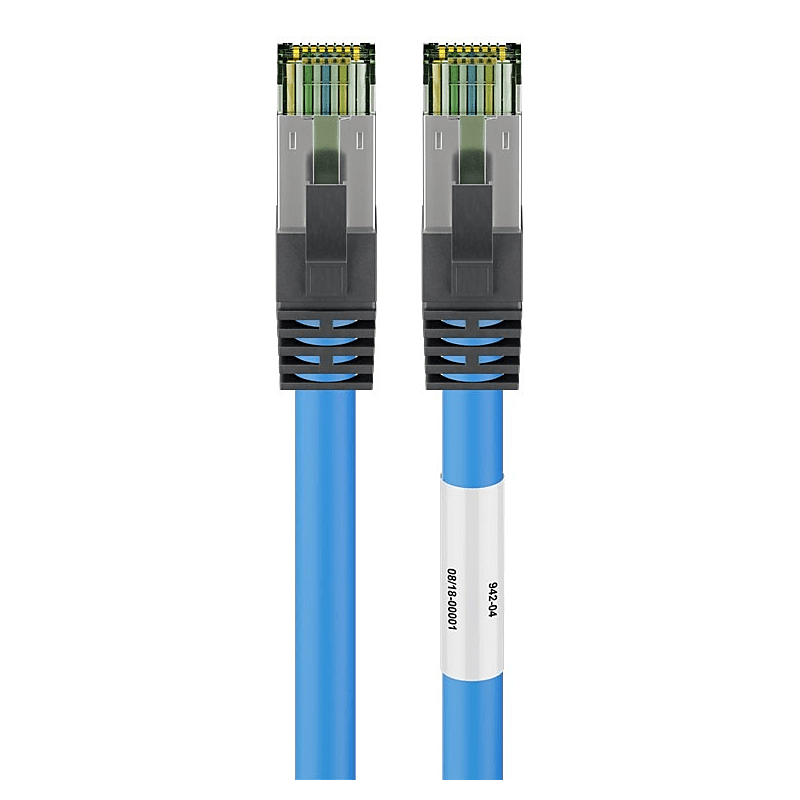 Cat8 S/FTP (PIMF) patchkabel 3m blå