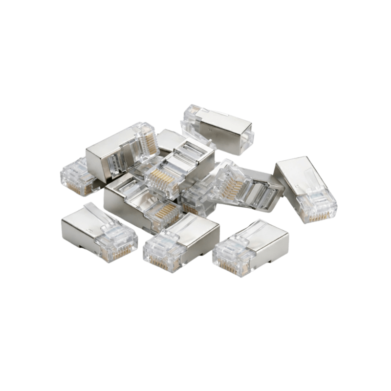 DANICOM FTP CAT6 RJ45 Kontakt - för stel kärna - 10 st