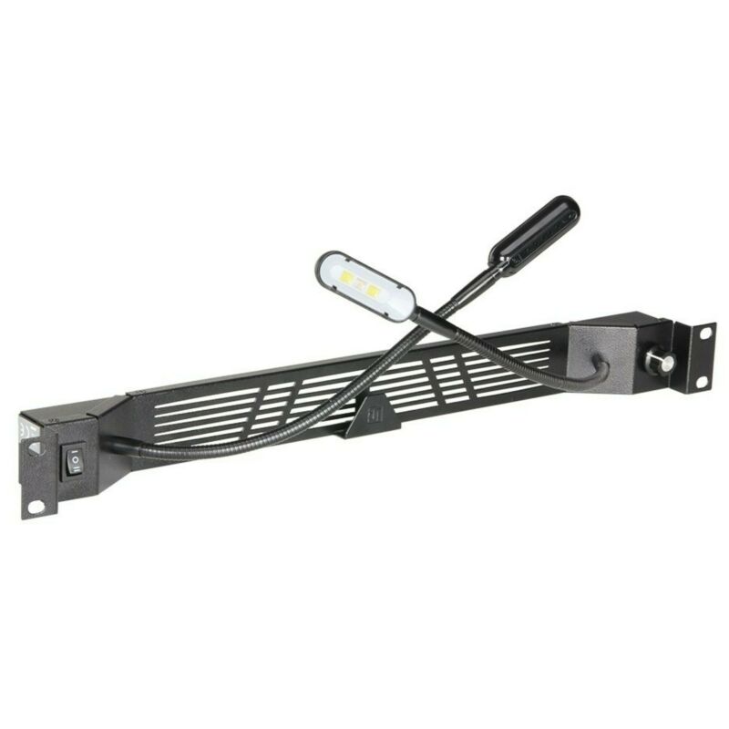 19 tums Svanhals LED-belysning + dimmer - vit/blå