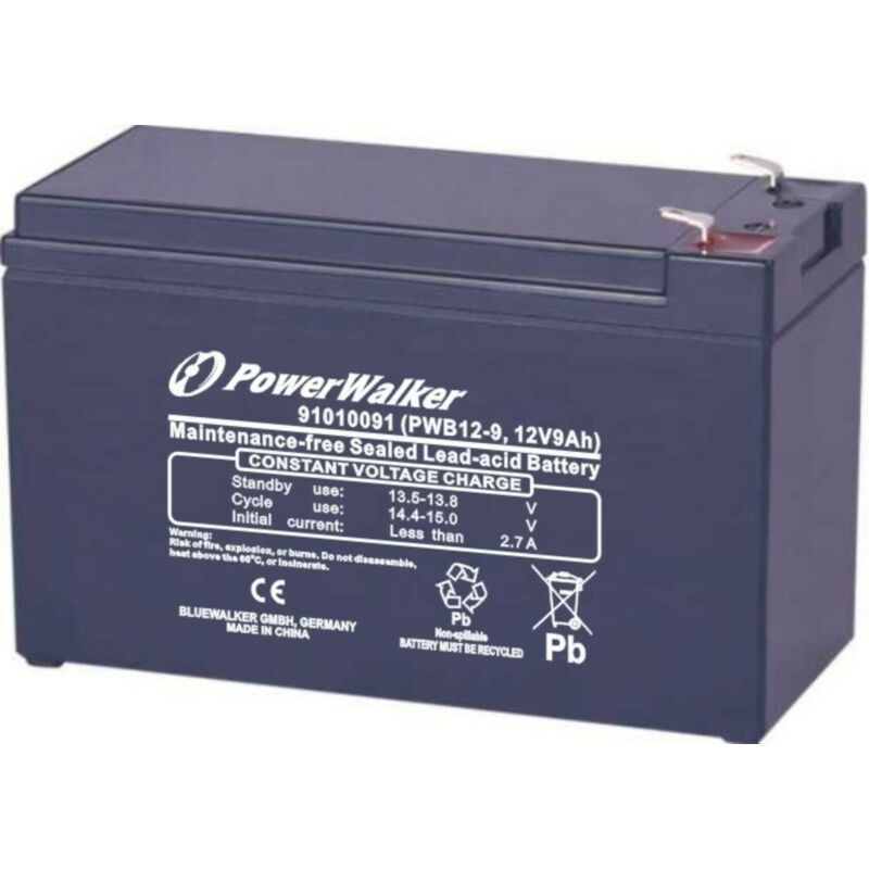 PowerWalker Batteri 12V 9Ah