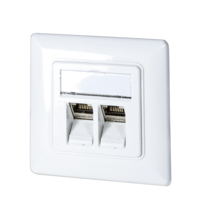 Keystone frontplatta, vit