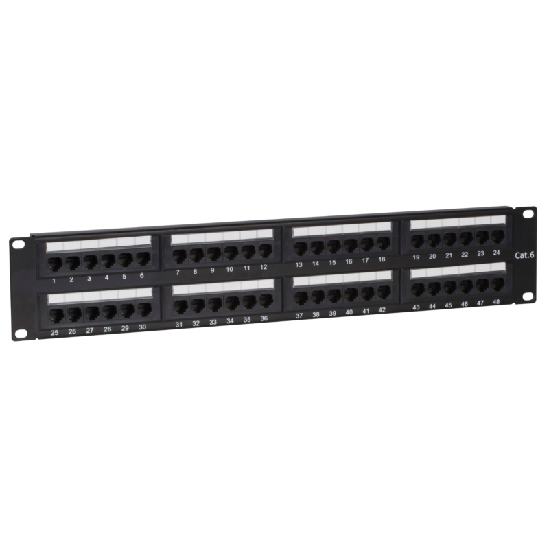 CAT6 UTP patchpanel - 48 portar