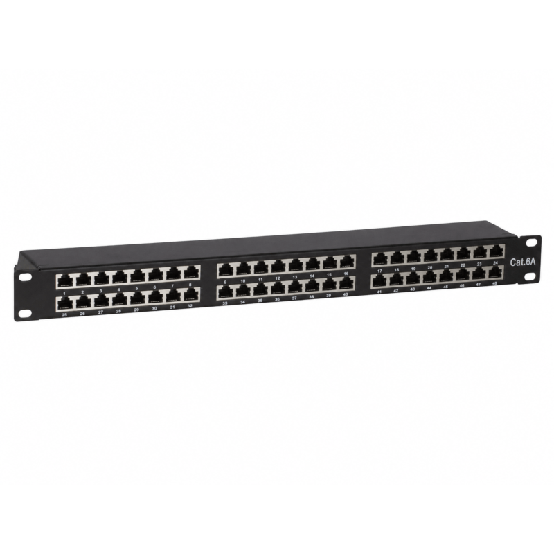 CAT6a STP-patchpanel - 48 portar