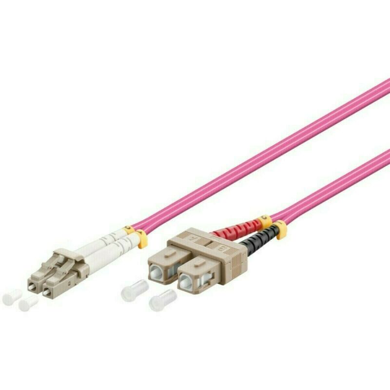 Fiberoptisk kabel LC-SC OM4 1m