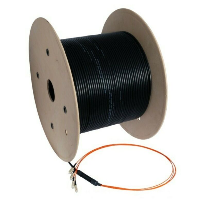 OS2 anpassad fiberoptisk kabel 12 fibrer inkl. kontakter