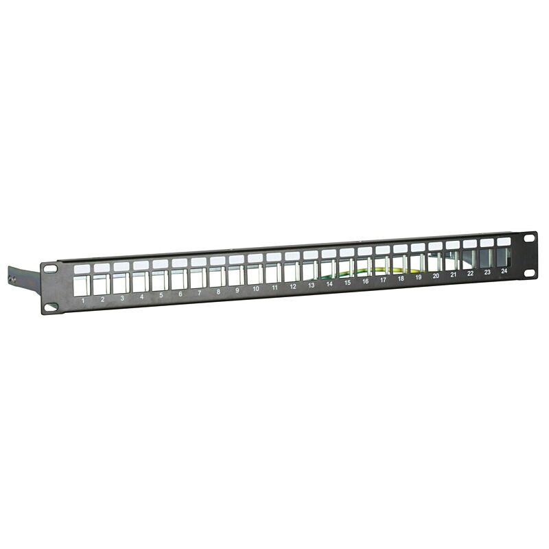 STP patchpanel för keystones - 24 portar