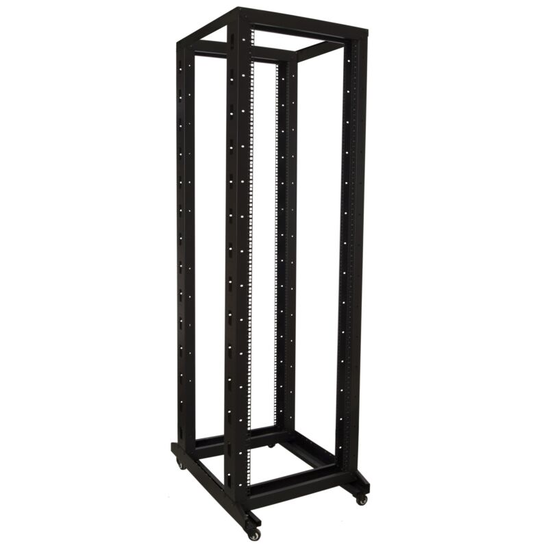 42U rackstativ på hjul 600x800x2000mm (BxDxH)